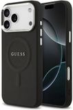 Guess PU Saffiano Backcover - Geschikt voor iPhone 17 Pro Max - MagSafe Compatibel - Zwart