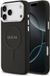 Guess PU Saffiano Backcover - Geschikt voor iPhone 17 Pro Max - MagSafe Compatibel - Zwart
