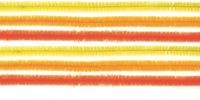 Glorex Hobby Chenilledraad - 20x - orange/jaune - 50 cm