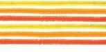 Glorex Hobby Chenilledraad - 20x - orange/jaune - 50 cm