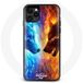 Maniacase Hoesje voor iPhone 12 Pro Good vs Evil Wolf
