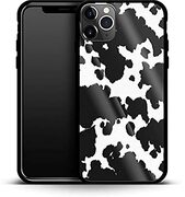 caseable caseable Apple iPhone 11 Pro Max luxe glazen telefoonhoes - schokabsorberend & krasbestendig oppervlak - kleurrijk design - Cow Print - Animal Print