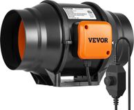 VEVOR 60W Inline Kanaalventilator HVAC-afzuigventilator Rookuitlaatpijpventilator