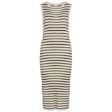 VILA midi jurk rib gebreid ecru
