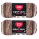 Red Heart Super Saver Jumbo garen, Cocoa Ombre, 2 stuks, 283 g, acryl, #4 kamgaren (medium), 440 meter, voor breien/haken