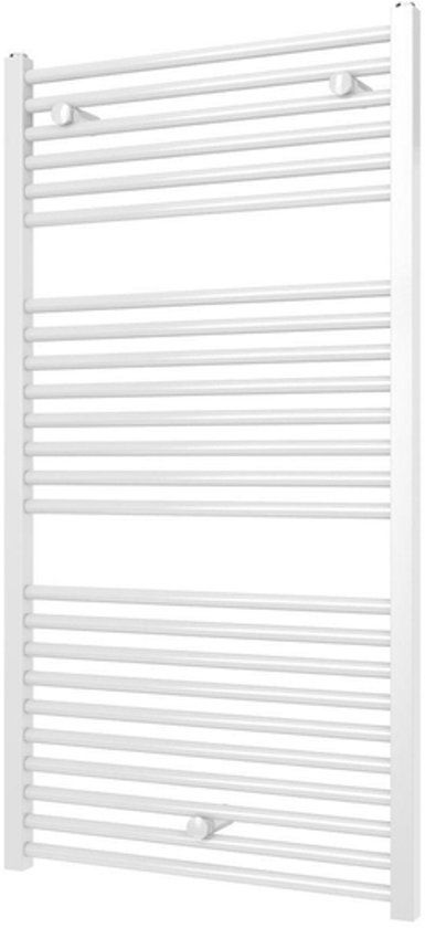 Plieger Quadro Designradiator - 113.5x60 cm - 627W - Wit - Handdoekradiator