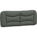 Hvar Coussin De Tête De Lit Gris Foncé 140 cm Tissu