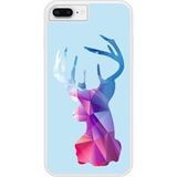 Apple Siliconen hoesje compatibel met iPhone 6 Plus, Apple iPhone 6S Plus Hert Hipster Blauw