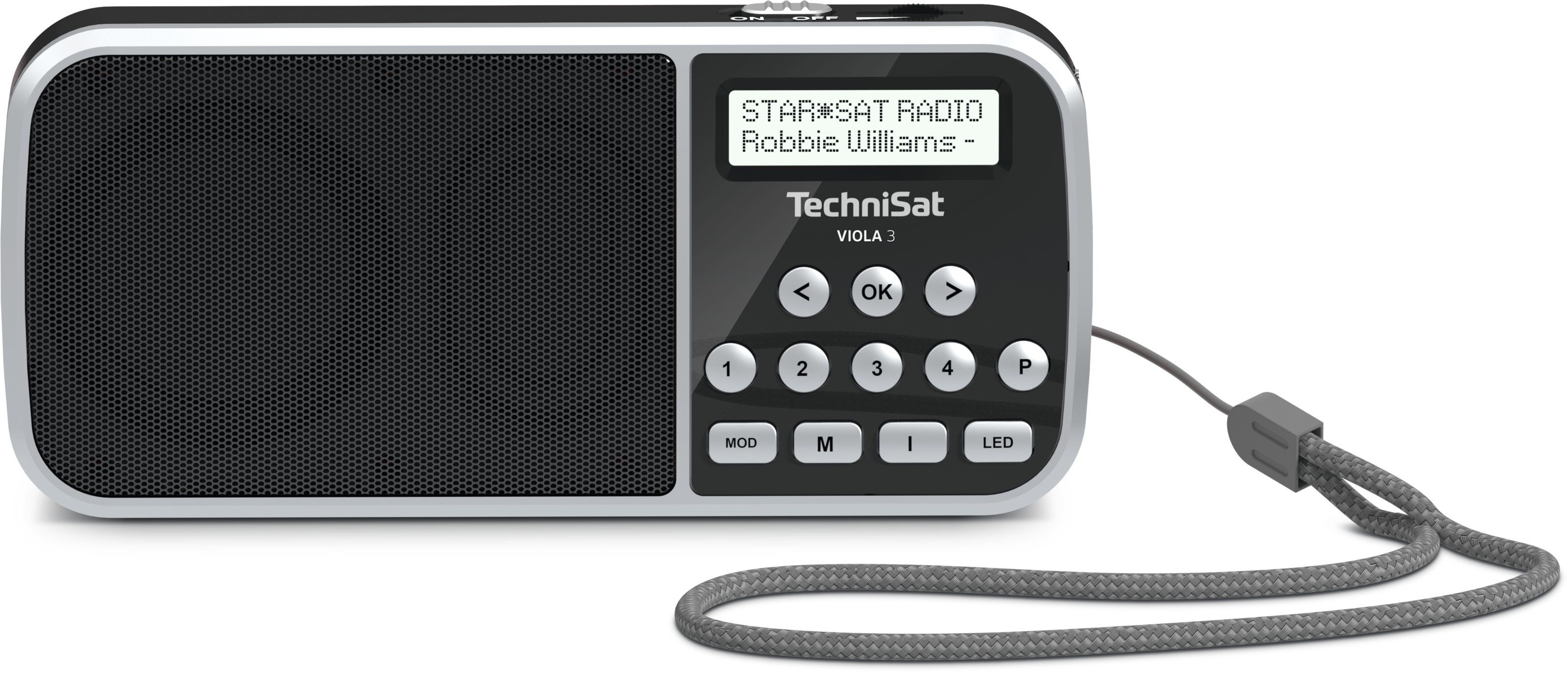TechniSat VIOLA 3 Draagbare DAB+ Radio - Zwart/Zilver