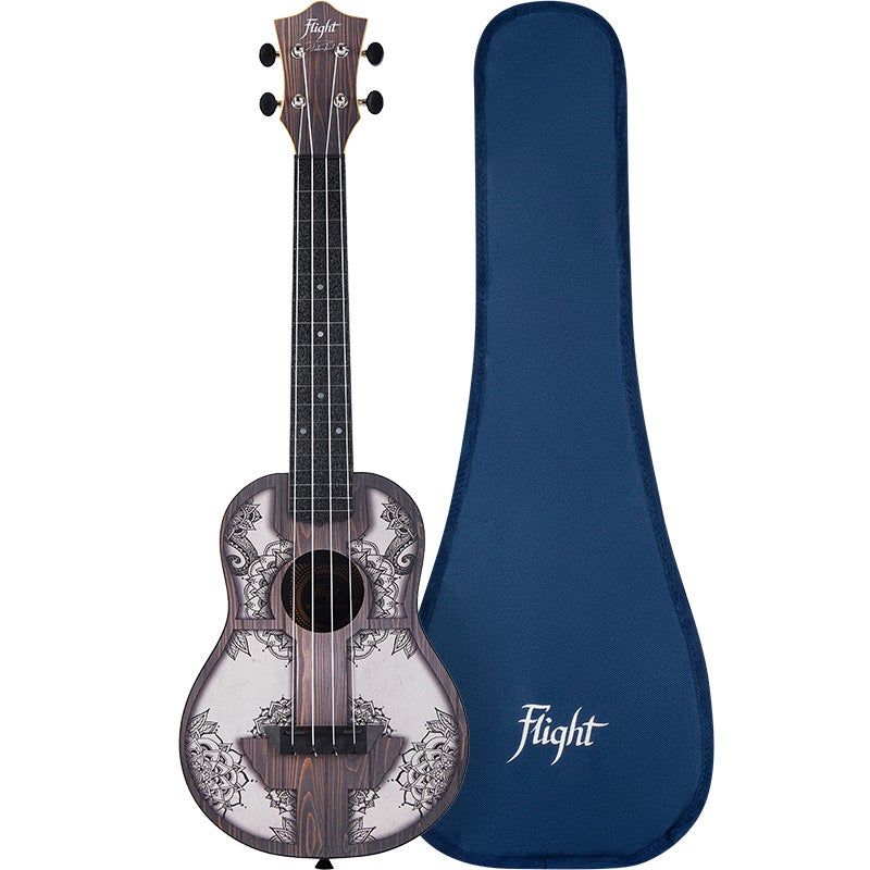 Flight Travel Series TUC Mandala Wood Concert Ukulele with Gigbag