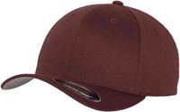 Flexfit Urban Classics Wooly Combed Flexfit Pet S/M Bordeaux Rood