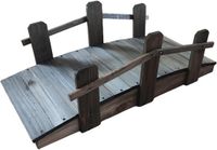 Relaxdays Tuinbrug - 70 cm - Hout - Bruin