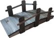 Relaxdays Tuinbrug - 70 cm - Hout - Bruin
