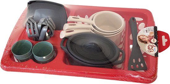 Ecoiffier 100% Chef Afwas Droogrek met Eetset - 23dlg.