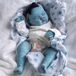 Reborn baby pop, 19 pouces, Avatar, endormi, peint à la main, vinyle silicone