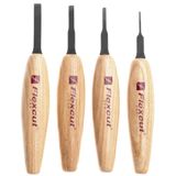 Flexcut MT100 Chisel Micro Tool Set, 4-piece