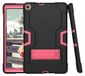 Samsung Tabs6 Lite 10.4 (2020) (SH-P610/P615) / Tab S6 Lite 10.4 P613/P619 2022 hoes met kickstand, duurzame, harde hybride beschermhoes met zware harde harde hybride (black+roleed)