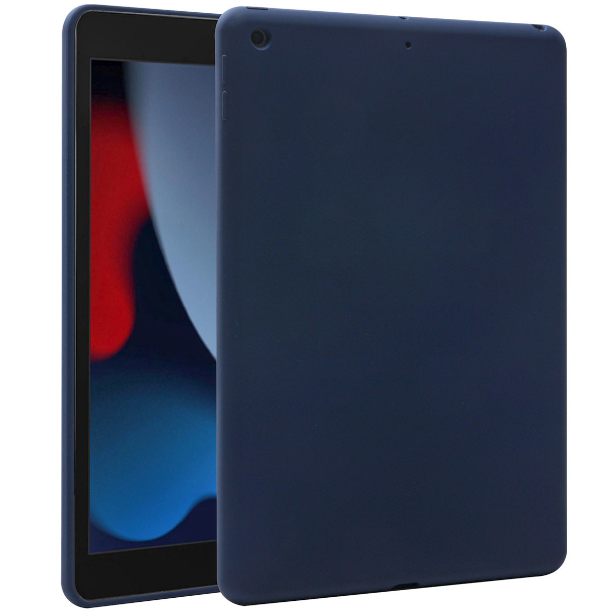 Accezz Liquid Silicone Backcover iPad 10.2 (2019 / 2020 / 2021) - Donkerblauw