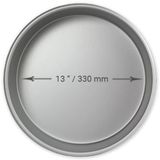 PME Ronde cakevorm, aluminium, 33 x 5 cm, zilver
