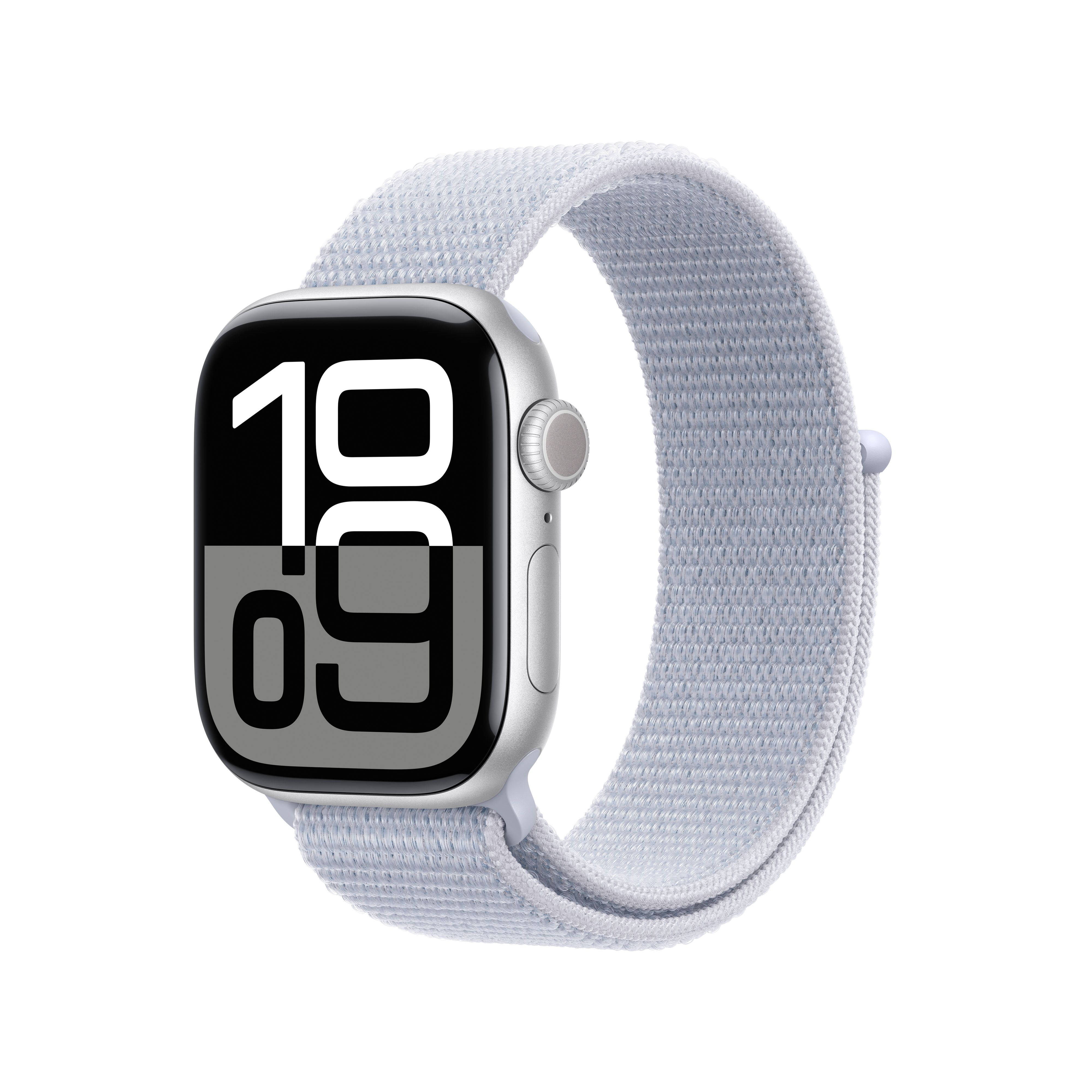 Apple Watch Series 10 42mm - Zilver Aluminium - Blauw Sportbandje