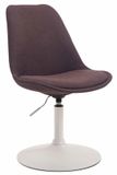 CLP Maverick Set van 4 Eetkamerstoelen - Stof bruin wit