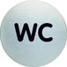 Durable Pictogram WC Zelfklevend Aluminium 87x87mm