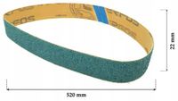 Merkloos / Sans marque PFERD-VSM Sp. z o.o. (August Rüggeberg GmbH) Zirkoon schuurband 22x520 P120