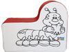 Softee Figuur Worm 64 Hoog X 25 Breedte X 80 Achtergrond Cm Meerkleurig Polyester