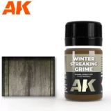 Ak Interactive Pot d'Enamel Effects - Streaking Grime Pour Véhicules d'Hiver (35 ml)