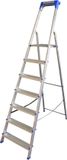 Alumexx Huishoudtrap 7 treeds - Enkel oploopbaar - 150 kg - Aluminium