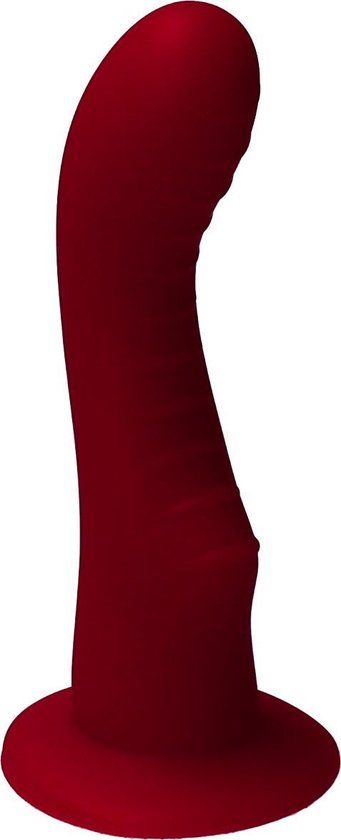Ylva & Dite - Kajsa - Siliconen G-spot / Prostaat dildo - Made in Holland - Bordeaux Rood