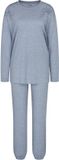 Triumph Pyjama Endless Comfort Lange Mouw Vrouwen Blauw Effen 50% Lenzing Modal, 50% Bio-Baumwolle