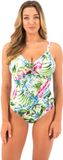 Fantasie LANGKAWI UW TWIST FRONT SWIMSUIT WITH ADJUSTABLE LEG Dames Badpak - White - Maat 85I