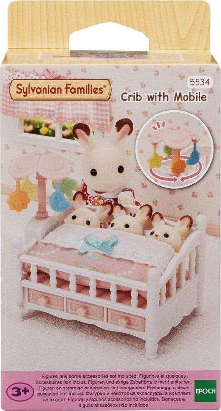 Sylvanian Families Bed voor drieling met mobiel - 5534