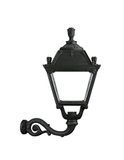 Cristher City Indura wandlamp, serie 8, E27, zwart