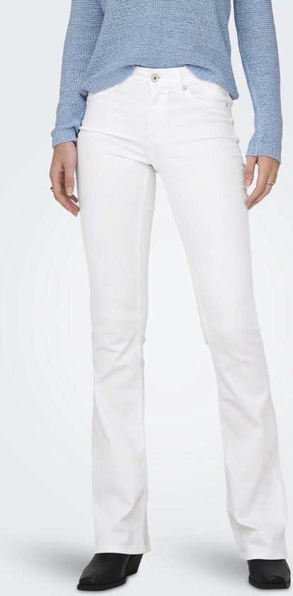 ONLY ONLBLUSH MID FLARED DNM REA0730 NOOS Dames Jeans - Wit - Maat XS/34
