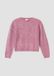 s.Oliver - Pull en maille court à torsades - Rose - Coupe ample