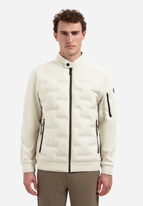 No Excess Jas Knitted Sleeve Off-White - Maat 3XL - Heren - Zomerjassen