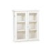 Biscottini Vitrine van hout 56 x 48 x 18 cm | vitrine Shabby Chic wit 2 planken | hangkast badkamer wit 2 deuren | hangende badkamerkast