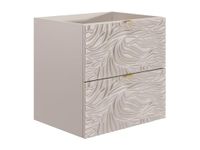 Vente-unique Getextureerd zwevend onderkastje - Beige - 60 cm - RINAREL