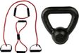 Tunturi Fitness Set - Tubing Set Rood - Kettlebell 4 kg