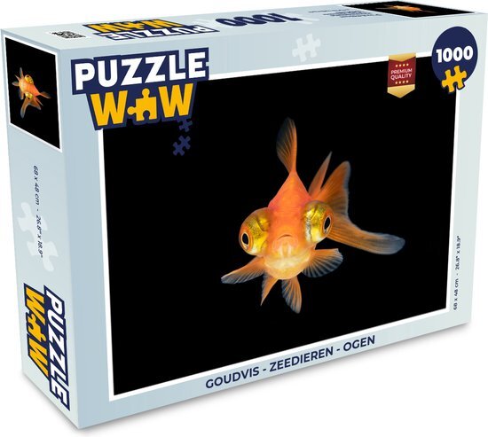 MuchoWow Puzzel Goudvis - Zeedieren - Ogen - Legpuzzel - Puzzel 1000 stukjes volwassenen