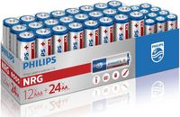 Philips Power Alkaline Batterijen 36-pack (24x AA & 12x AAA)