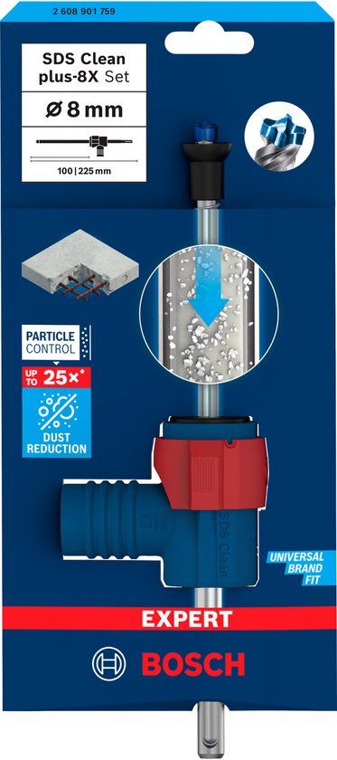 Bosch EXPERT SDS Clean plus-8X hamerboor set 8 x 100 x 225
