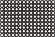 vidaXL Rubbermatten 16 mm 40x60 cm 5 st