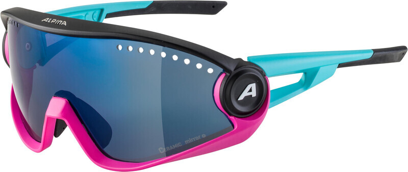Alpina 5W1NG CM+ Glasses, blue/magenta/black/black mirror