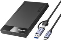 BENFEI Externe harde schijf behuizing 2,5 inch SATA naar USB zonder gereedschap (6 Gbps, geoptimaliseerd voor SSD, ondersteunt UASP SATA III)