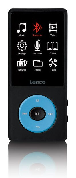 Lenco Xemio-860BU - MP3/MP4 Player with Bluetooth - 8GB - Blue