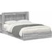 Vidaxl Cadre de lit avec rangement Sonoma gris 140 x 200 cm