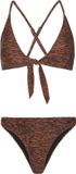 Protest Triangel Bikini PRTCABO Dames - Maat S/36 - Squirrelbrown Zebraprint